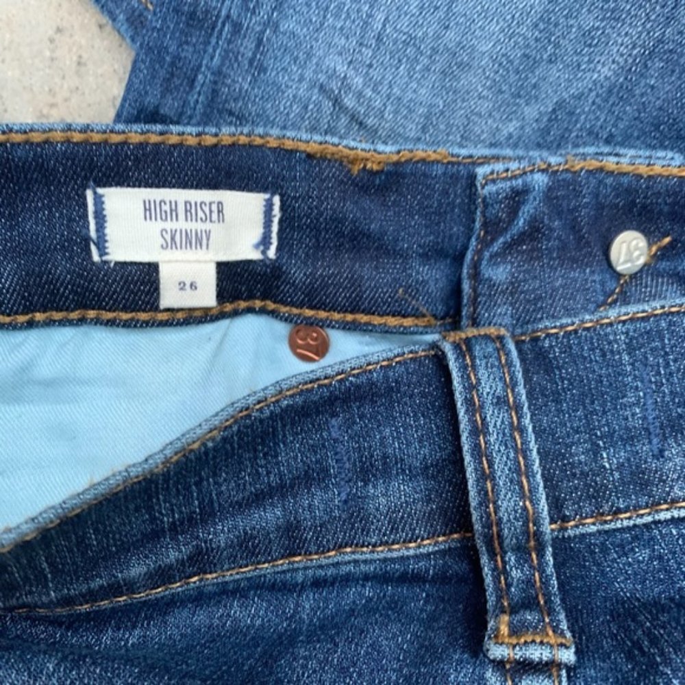 Madewell High Riser Skinny Jeans Dayton Wash 26 - Picture 6 of 7